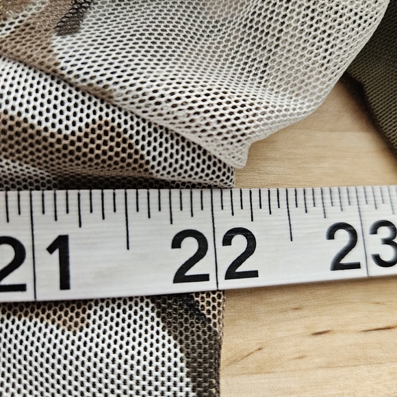 Chicos 2 (Large 12-14) Camo Floral Mesh Button Front L/S Cardigan NWT - Picture 7 of 12